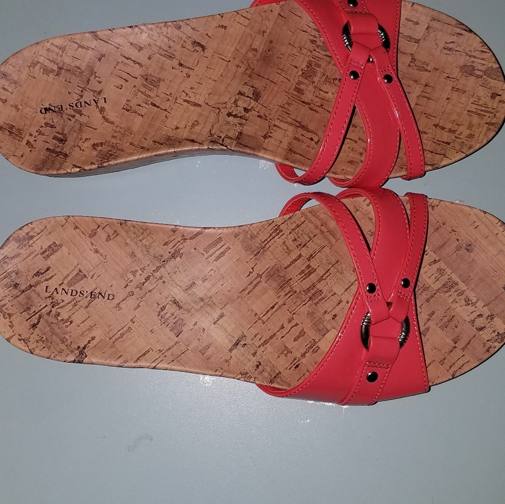 Lands' End slide sandal